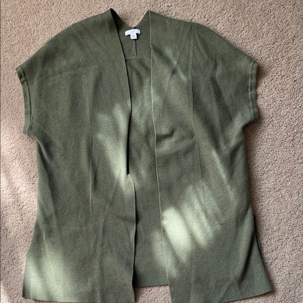 J.Jill Olive Gillet cardigan, size small